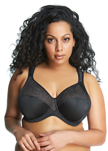 Goddess Women`s Heather Plus-Size Underwire Stretch Banded Bra