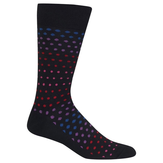 Hot Sox Mens Basics Collection Variegated Dot Slack Sock