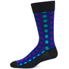 Hot Sox Mens Basics Collection Ombre Dots Slack Sock