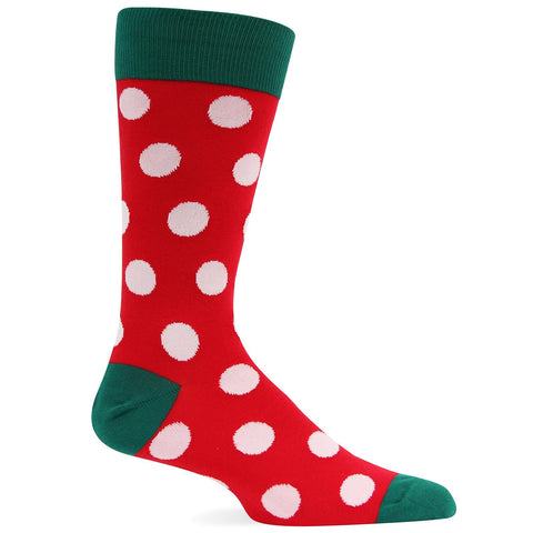 Hot Sox Mens Holiday Dot Socks