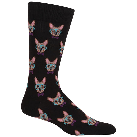 Hot Sox Mens Smart Frenchie Socks