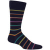 Hot Sox Mens Ribbon Multi Stripe Socks