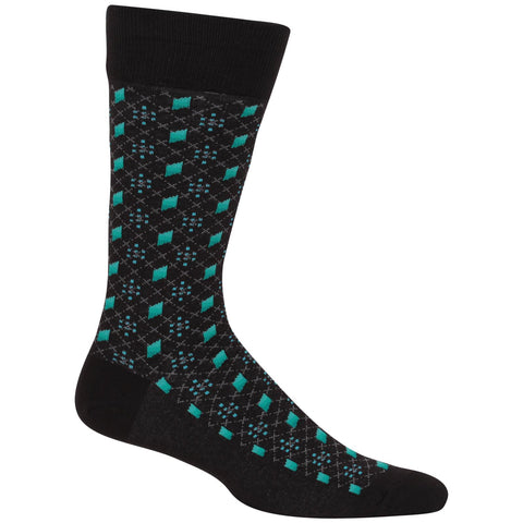 Hot Sox Mens Ombre Diamond Socks