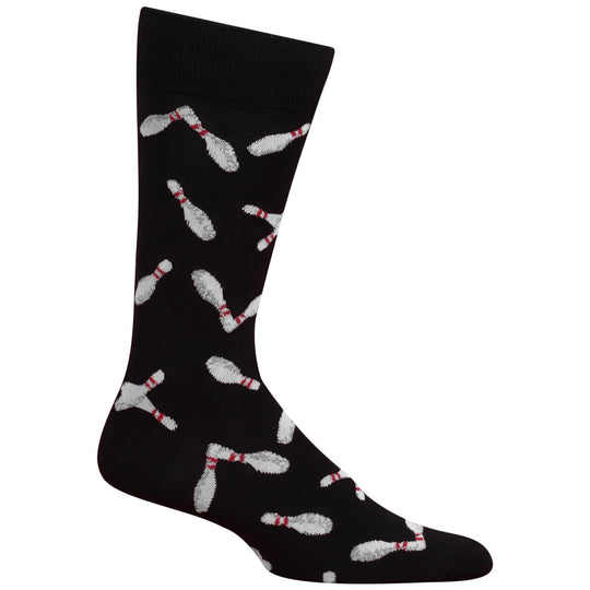 Hot Sox Mens Bowling Pins Socks