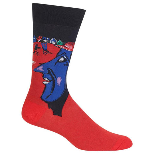 Hot Sox Mens Artist Series I and the Village Sock