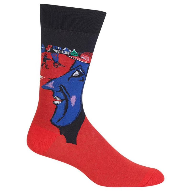 Hot Sox Mens Artist Series I and the Village Sock
