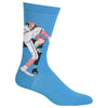 Hot Sox Mens Norman Rockwell 100 Years of Baseball Sock