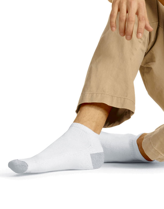 Hanes Men's Cushion Low-Cut Socks 3 Pairs