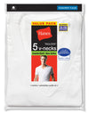 Hanes Men's TAGLESS V-Neck Undershirt 5-Pack