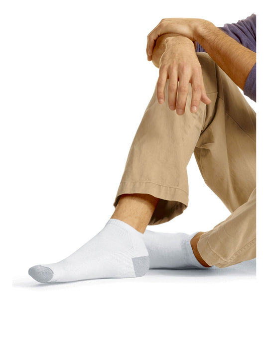 Hanes Men`s Low Cut Socks 12-Pack