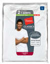 Hanes Classics Tall Men's Traditional Fit Crewneck TAGLESS® Undershirt   2 Pack