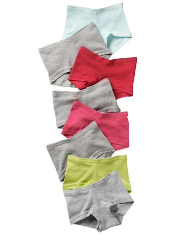 Hanes Girls` Cotton Boy Short Panties 8-Pack