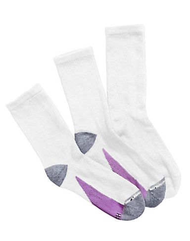 Hanes Women`s X-Temp Crew Socks 3-Pack