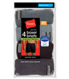 Hanes Men's TAGLESS Boxer Briefs with ComfortSoft Waistband 4-Pack