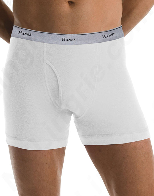 Hanes Classics Men's No Ride Up Boxer Briefs 2-Pack