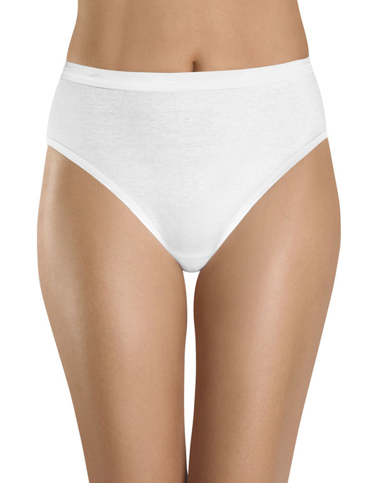 Hanes Women's Classics Cotton Hi-Cut 3 Pack