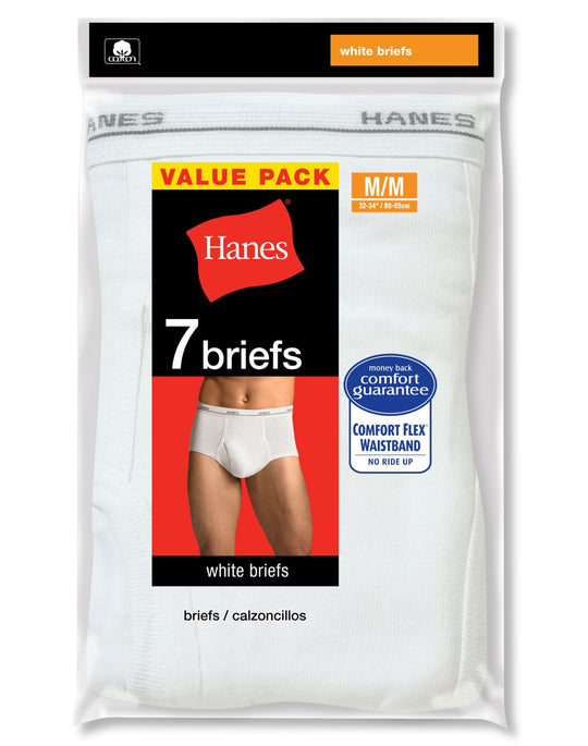Hanes Men's TAGLESS No Ride Up Briefs with Comfort Flex Waistband 7-Pack