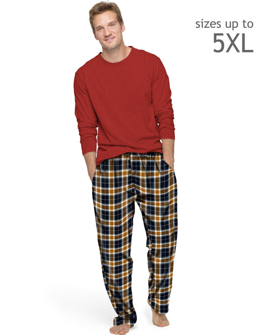 Hanes Men's Flannel Sleep Set