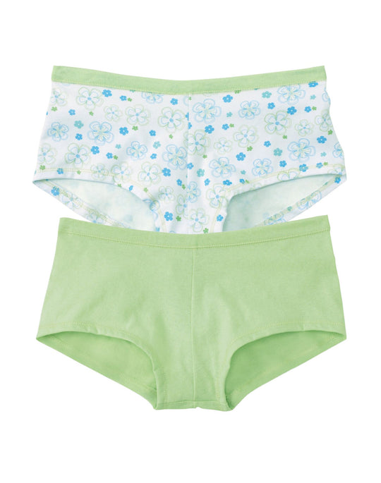 Hanes Classics Girls' Boy Short Panties with ComfortSoft Waistband 3 Pack