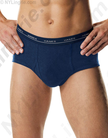 Hanes Men's TAGLESS No Ride Up Fashion Briefs with ComfortFlex Waistband 3-Pack