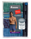 Hanes Classics Men's Woven Printed Boxers with Comfort Flex® Waistband  4 Pack