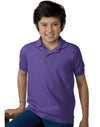 Hanes 5.2 oz Youth Blended Jersey Polo