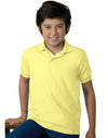 Hanes 5.2 oz Youth Blended Jersey Polo