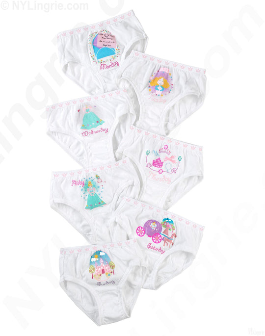 Hanes Tagless Toddler Girls Days of the Week Pre-Shrunk Cotton Briefs 7-Pack