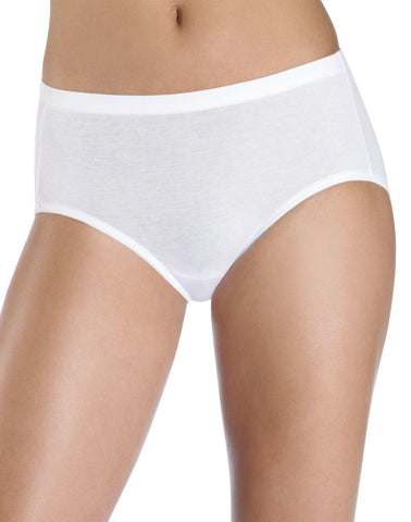 Hanes Women's Plus Low-Rise Stretch Brief Panties with ComfortSoft Waistband 3-Pack