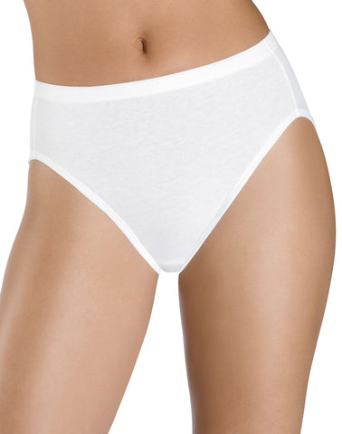 Hanes Plus Size Womens Comfortsoft Cotton Stretch Hi-cut Briefs 3 Pack