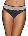 Bali Women`s One Smooth U Comfort Indulgence Satin with Lace Hi Cut Panty