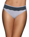 Bali Women`s One Smooth U Comfort Indulgence Satin with Lace Hi Cut Panty