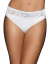 Bali Women`s One Smooth U Comfort Indulgence Satin with Lace Hi Cut Panty