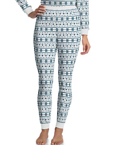 Hanes Women`s X-Temp Thermal Printed Pant 23520