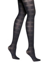 Hanes Women`s Silk Reflections Plaid Burnout, Control Top Tights