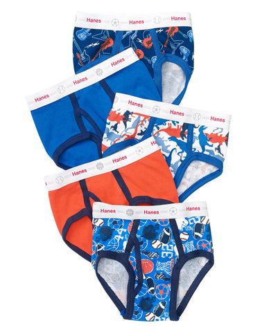 Hanes Toddler Boys' Ringer Brief with Comfort Flex Waistband 5-Pack