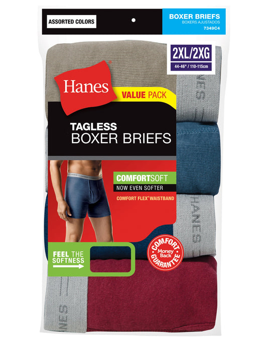 Hanes ComfortSoft® TAGLESS® Men's Boxer Briefs 5-Pack