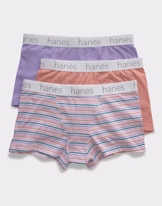Hanes Womens Ultimate Classic Boyfriend Boxer Brief 3-Pack