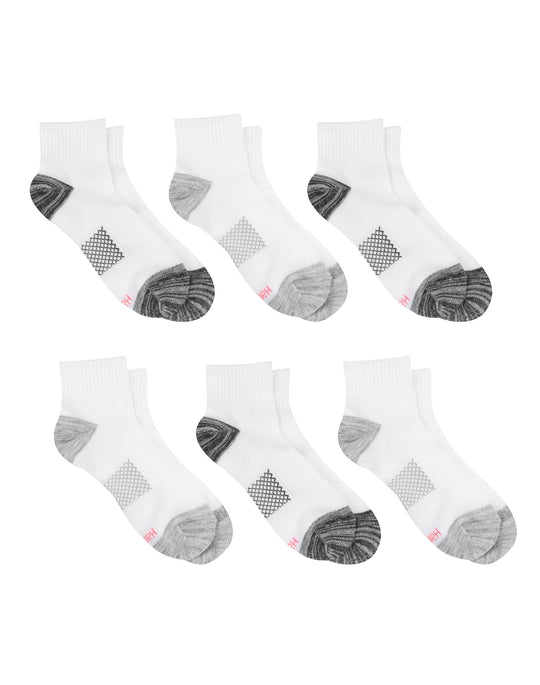 Hanes Women's Breathable Lightweight Ankle Socks, 6-Pack