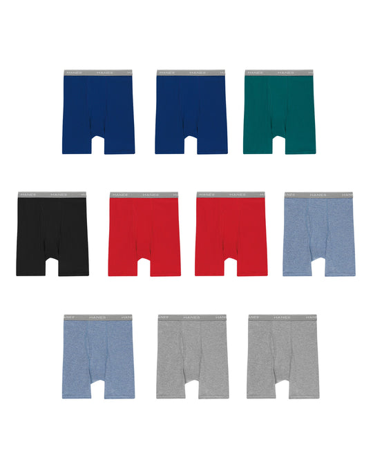 Hanes Men's Boxer Briefs With ComfortFlex® Waistband 10-Pack