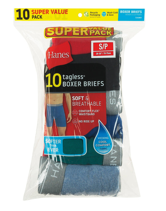 Hanes Men's Boxer Briefs With ComfortFlex® Waistband 10-Pack