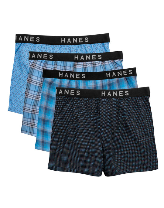 Hanes Ultimate® Men's Assorted Plaid Boxers 4-Pack- 2XL
