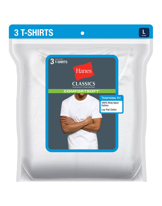 Hanes Classics Crew Neck T Shirt 3 Pack