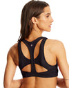 Champion Womens Workout High Neck Sports Bra With Mesh