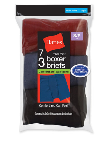 Hanes Boy`s Assorted Boxer Brief 7-Pack B755A7