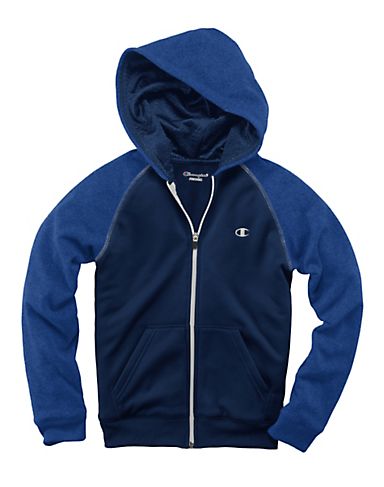 Champion Boys Color Block Zip Hoodie