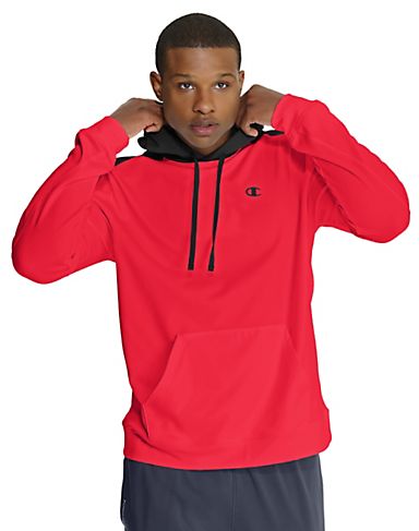 Champion Men`s PowerTrain Fleece Print Pullover Hood