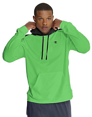 Champion Men`s PowerTrain Fleece Print Pullover Hood