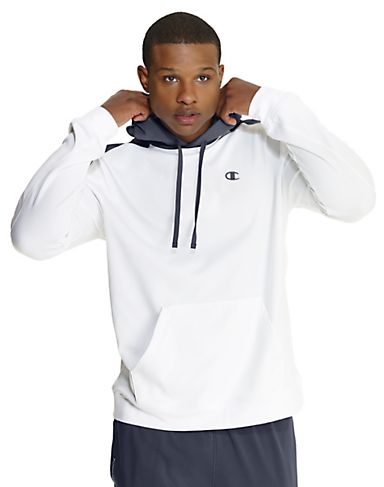 Champion Men`s PowerTrain Fleece Print Pullover Hood