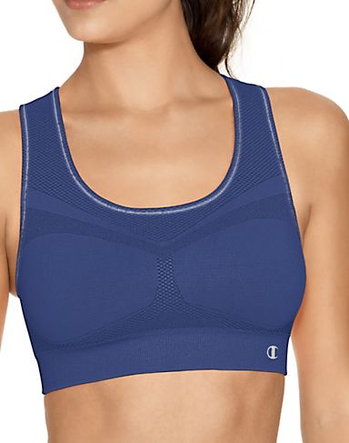 Champion Double Dry Women's Seamless Racer-Back Medium Control Sports Bra